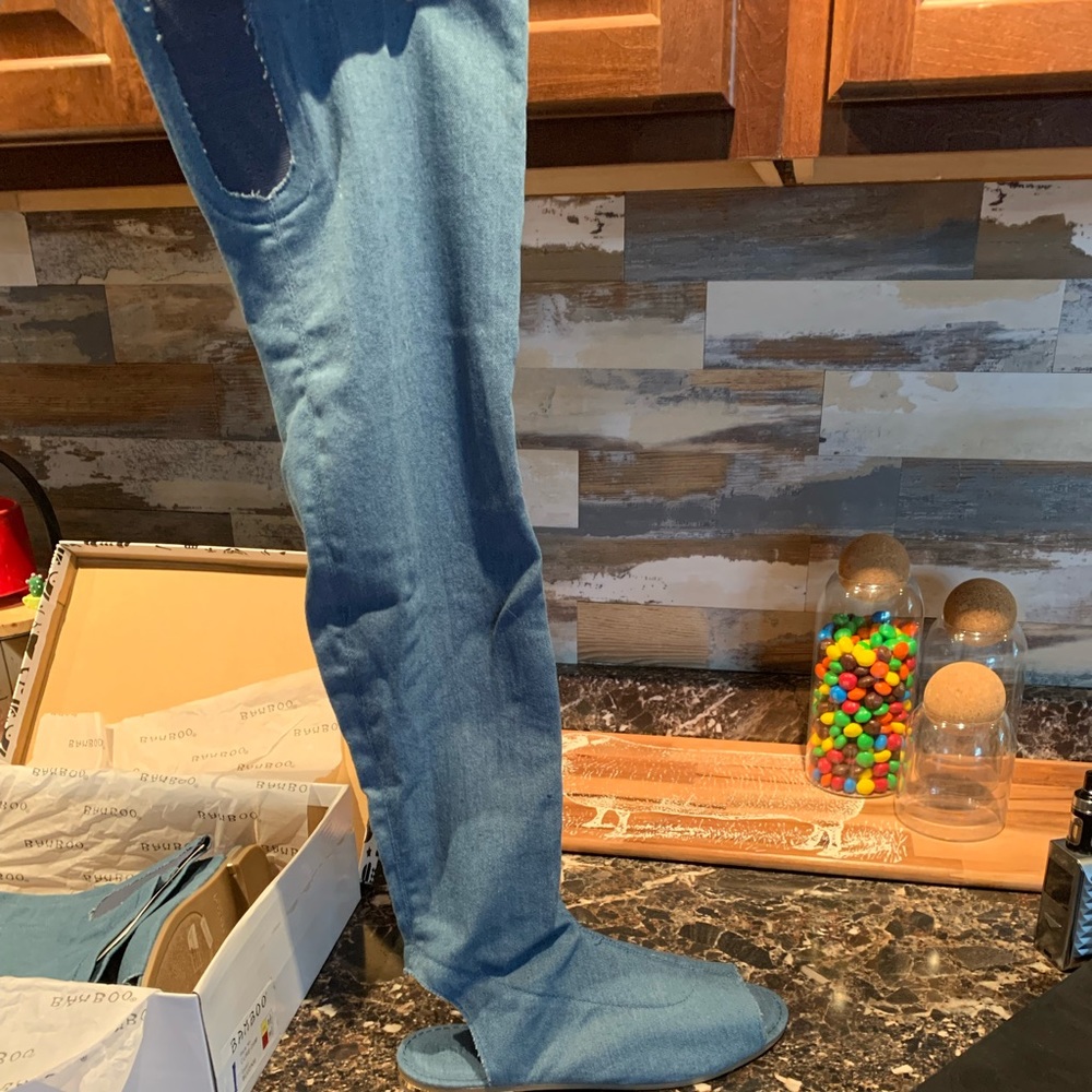 Denim sandal boots!!! - Picture 4 of 12